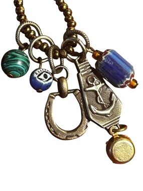 PatchNYC one-of-a-kind Collage charm pendant necklace.